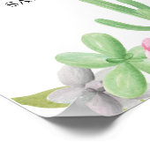 Fiesta Welkom Poster Trouwen Mexico Cactus Poster (Hoek)