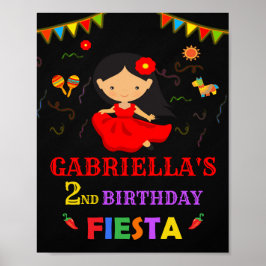 Fiesta welkome partij teken 1st First fiesta girl Poster