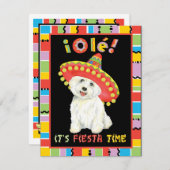 Fiesta Westie Kaart (Voorkant / Achterkant)