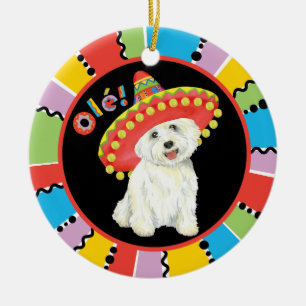 Fiesta Westie Keramisch Ornament