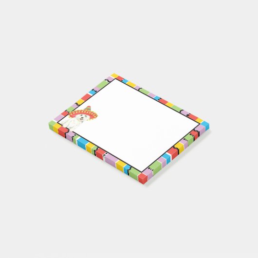 Fiesta Westie Post-it® Notes (Schuin)