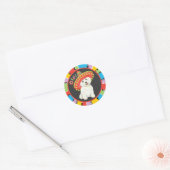 Fiesta Westie Ronde Sticker (Envelop)