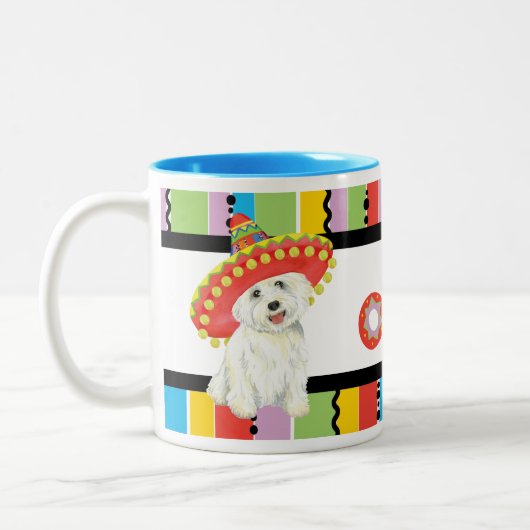 Fiesta Westie Tweekleurige Koffiemok (Links)