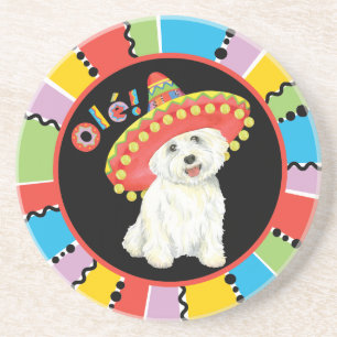 Fiesta Westie Zandsteen Onderzetter