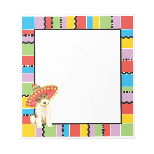 Fiesta Wire Fox Terrier Notitieblok (Voorkant)