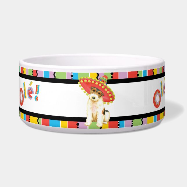 Fiesta Wire Fox Terrier Voerbakje (Links)