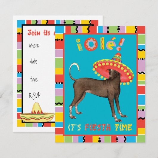 Fiesta Xolo Kaart (Voorkant / Achterkant)