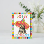 Fiesta Yorkie Kaart (Staand voorkant)
