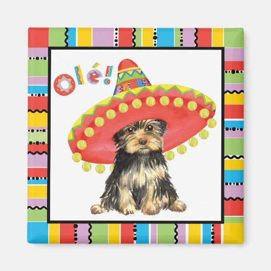 Fiesta Yorkie Magneet (Voorkant)