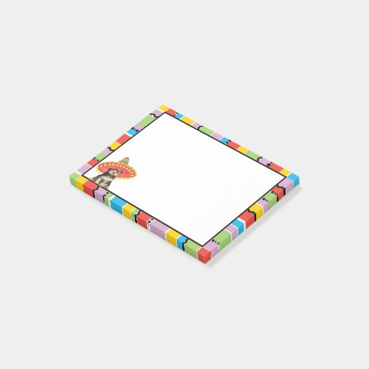 Fiesta Yorkie Post-it® Notes (Schuin)