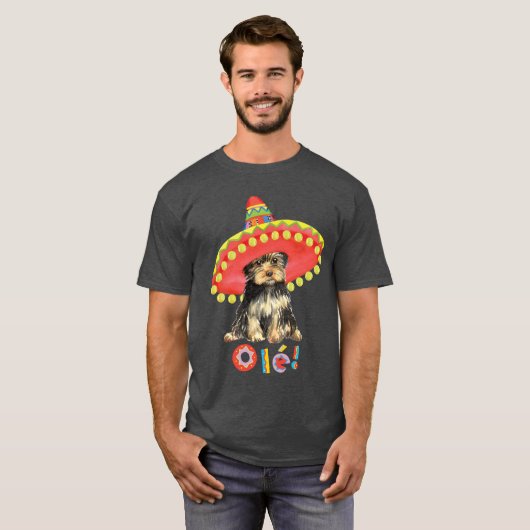 Fiesta Yorkie T-shirt (Voorkant volledig)