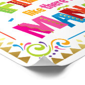 FIESTA ZOALS ER GEEN MANANA Party Sign Print IS (Hoek)