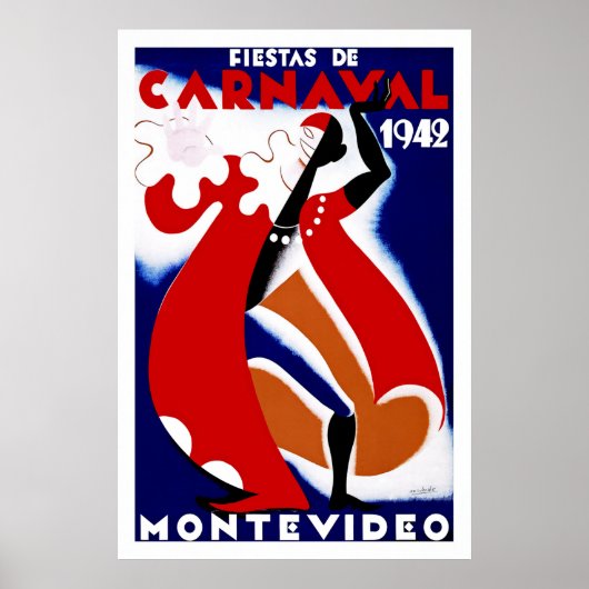 Fiestas de Carnaval ~ Montevideo Poster (Voorkant)