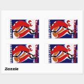 Fiestas de Carnaval ~ Montevideo Rechthoekige Sticker (Vel)