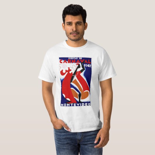 Fiestas de Carnaval ~ Montevideo T-shirt (Voorkant volledig)