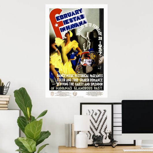 Fiestas Havana Poster (Thuiskantoor)