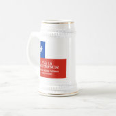 Fiestas Patrias Onafhankelijkheidsdag Chili Vlag Bierpul (Voorkant links)