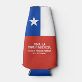 Fiestas Patrias Onafhankelijkheidsdag Chili Vlag Flesjeskoeler (Voorkant)