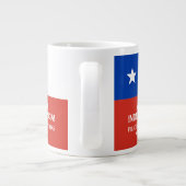 Fiestas Patrias Onafhankelijkheidsdag Chili Vlag Grote Koffiekop (Achterkant)