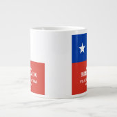 Fiestas Patrias Onafhankelijkheidsdag Chili Vlag Grote Koffiekop (Voorkant)