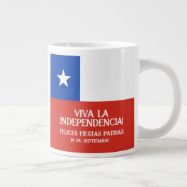 Fiestas Patrias Onafhankelijkheidsdag Chili Vlag Grote Koffiekop