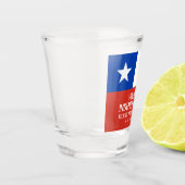 Fiestas Patrias Onafhankelijkheidsdag Chili Vlag Shot Glas (Links)