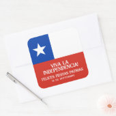 Fiestas Patrias Onafhankelijkheidsdag Chili Vlag Vierkante Sticker (Envelop)