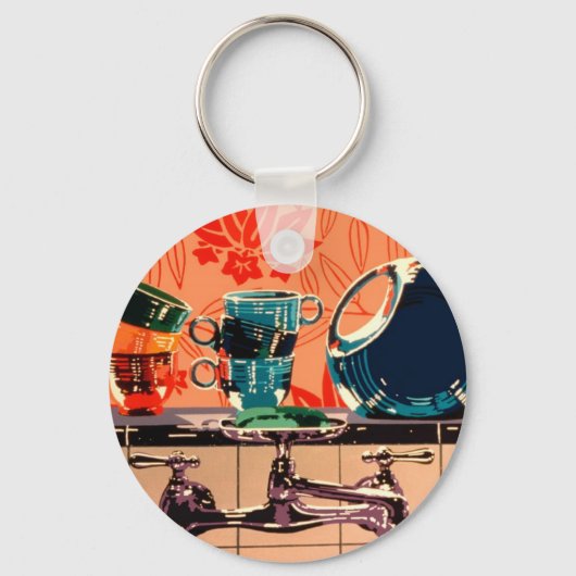 Fiestaware en de Keukengoot Sleutelhanger (Voorkant)