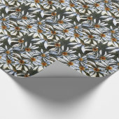 "Fiesty Floral #3" Vloertuinwerkpapier Cadeaupapier (Hoek)