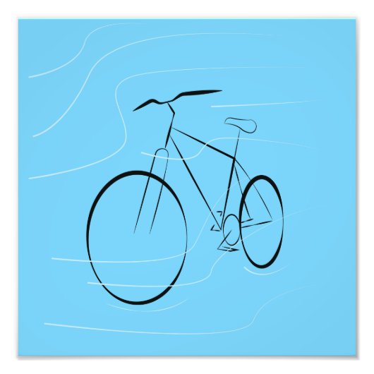 Fietellijntekst Foto Afdruk (Voorkant)