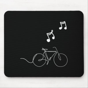 Fietlijn Kunst met Muziek Grappig Uniseks Ontwerp Muismat