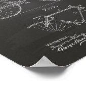 fiets 1890-patentkunst - Chalkboard Poster (Hoek)