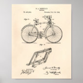  fiets 1891 oude kunstpoep poster (Voorkant)