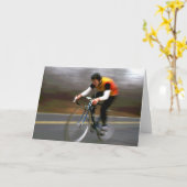 Fiets #2-Wenskaart Kaart (Gele Bloem)