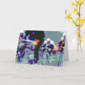 Fiets #4-Wenskaart Kaart (Gele Bloem)