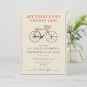 Fiets 50e Verjaardagsfeest Kaart (Staand voorkant)