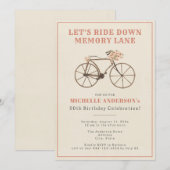 Fiets 50e Verjaardagsfeest Kaart (Voorkant / Achterkant)