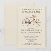  Fiets 50e Verjaardagsfeest Kaart (Voorkant / Achterkant)