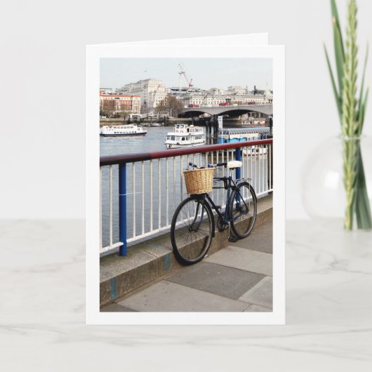 Fiets aan de Theems, Londen Kaart (Voorkant)