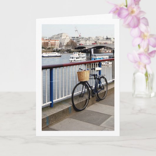 Fiets aan de Theems, Londen Kaart (Orchidee)