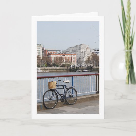 Fiets aan de Theems, Londen Kaart (Voorkant)