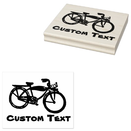 Fiets aangepaste stempel (Gestempeld)