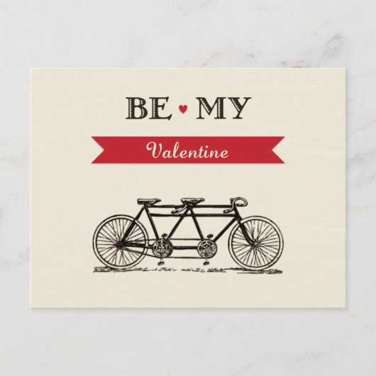 Fiets achter elkaar - ben Mijn Kaart van Valentijn (Voorkant)