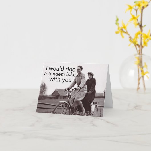 fiets achter elkaar kaart (Gele Bloem)