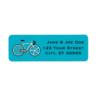 Fiets Adresetiketten Etiket