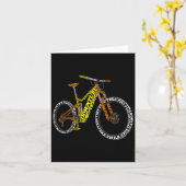 Fiets Anatomie Mountainbike MTB Onderdelen Grappig Kaart (Gele Bloem)