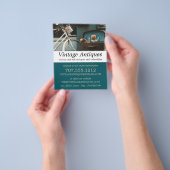  fiets, Antiek dealer, winkel Flyer (Hand)