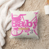 fiets Baby roze Baby piloot Kussen (Deken)