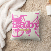 fiets Baby roze Baby piloot Kussen (Deken)