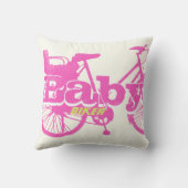 fiets Baby roze Baby piloot Kussen (Achterkant)